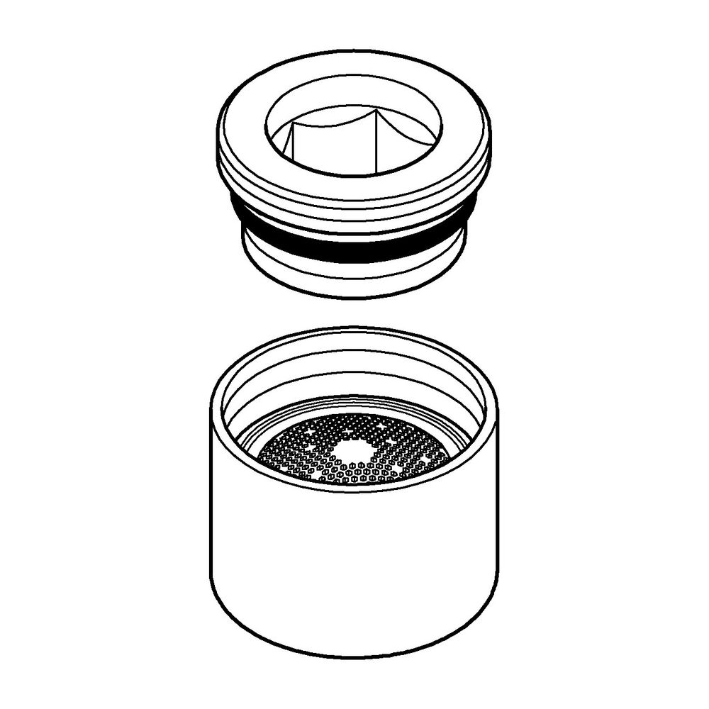 Grohe Mousseur für Innengewinde, M22x1, Durchflussklasse A, 13,5-15,0l/min bei 3 bar, S... GROHE-06574DC0 4005176833700 (Abb. 5)