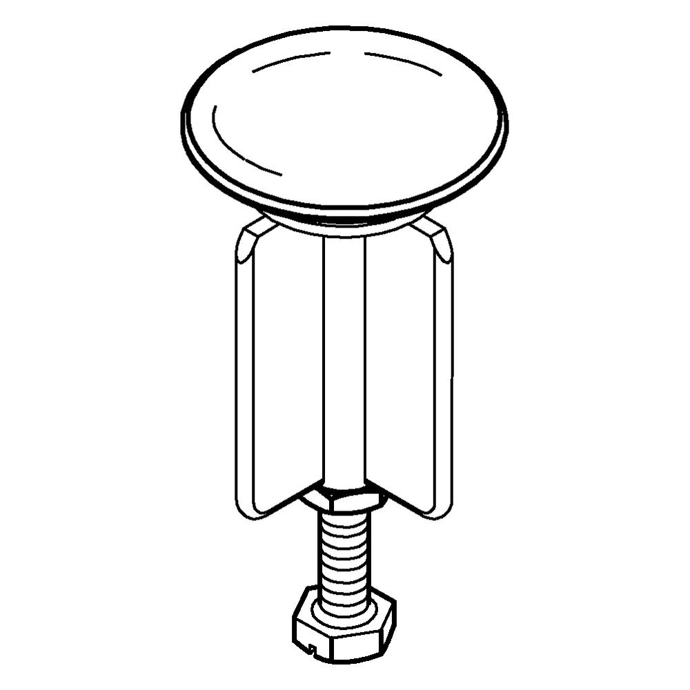 Grohe Stopfen für Ablaufgarnitur, 1 1/4", Satin Steel, 07182MS0... GROHE-07182MS0 4067393027409 (Abb. 2)