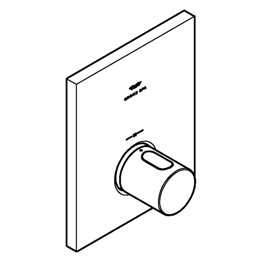 Grohe Grohtherm F Thermostat-Zentralbatterie, Fertigmontageset für Rapido T, Satin Gr... GROHE-100753MG00 4005176947469 (Abb. 2)