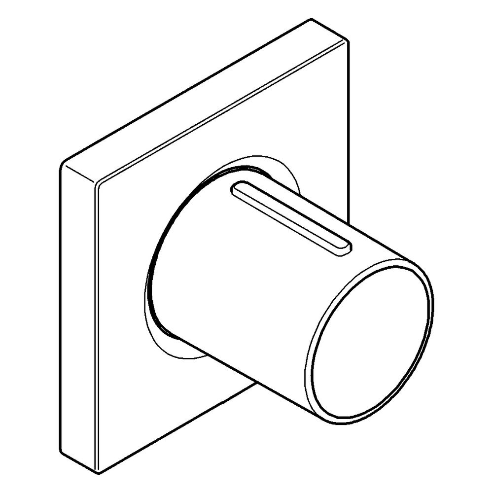 Grohe Unterputzventil Grohtherm F, 1-fach, Fertigmontageset für Rapido C, Satin Steel... GROHE-100754MS00 4005176947490 (Abb. 2)