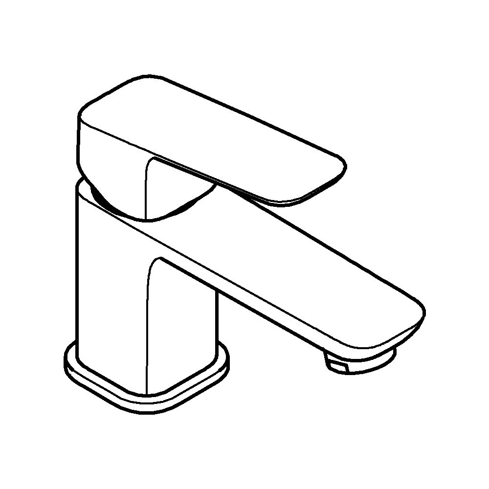 Grohe Cubeo Einhand-Waschtischbatterie XS-Size, 1-Loch-Montage, glatter Körper, Matts... GROHE-1016932430 4067393012894 (Abb. 2)