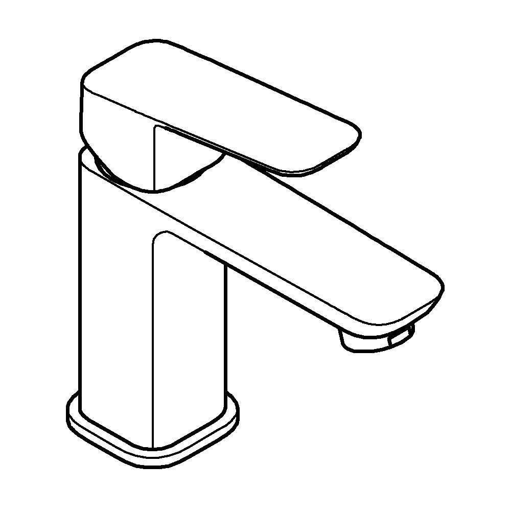 Grohe Cubeo Einhand-Waschtischbatterie S-Size Chrom, glatter Körper... GROHE-1016990000 4067393014164 (Abb. 2)