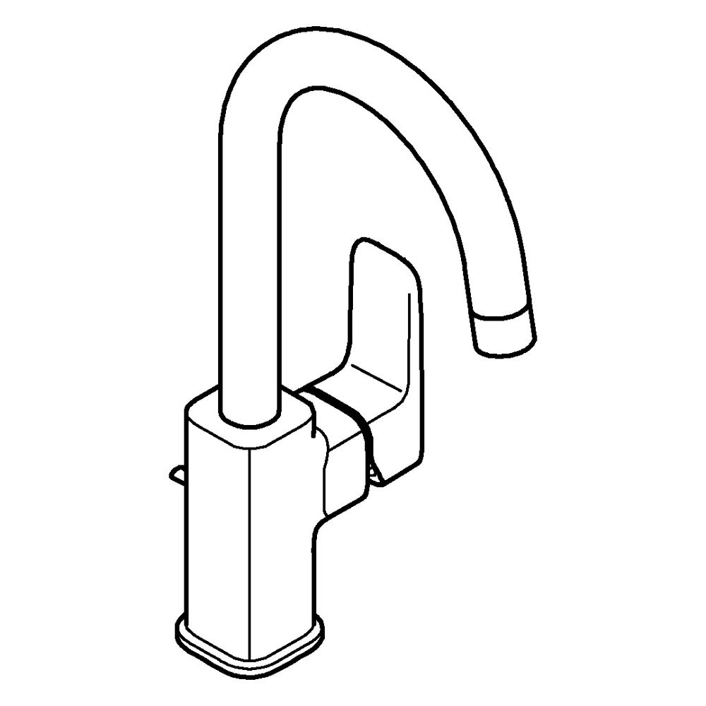 Grohe Cubeo Einhand-Waschtischbatterie L-Size, Einloch, mit Zugstangen-Ablaufgarn., M... GROHE-1017672430 4067393012603 (Abb. 2)