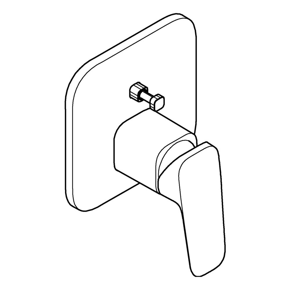 Grohe Cubeo Einhand-Wannenbatterie Chrom, Fertigmontageset für Rapido SmartBox 35604... GROHE-1017780000 4067393010647 (Abb. 2)
