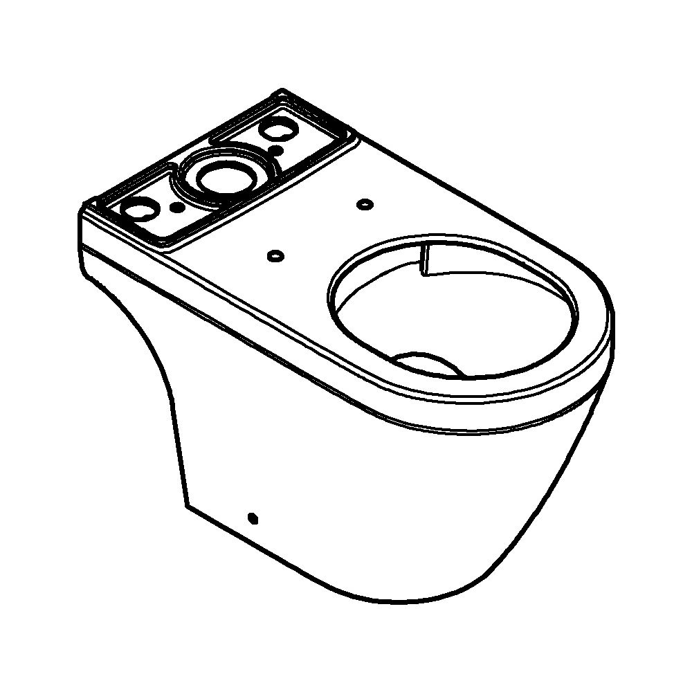 Grohe Stand-WC-Kombination Euro Keramik, Abgang universal, Alpinweiß, 102488SH00... GROHE-102488SH00 4067393022008 (Abb. 2)