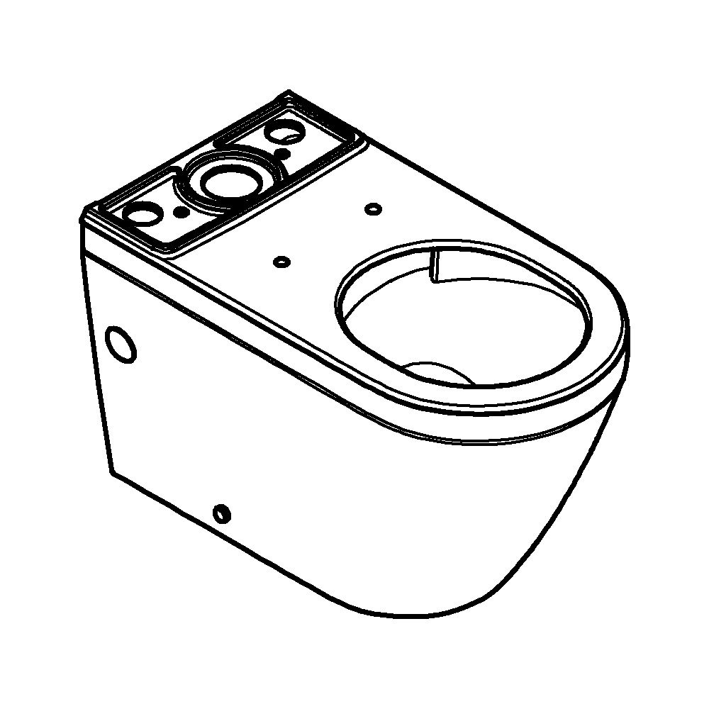 Grohe Stand-WC-Kombination Euro Keramik, back to wall, Alpinweiß, 102489SH00... GROHE-102489SH00 4067393022015 (Abb. 3)