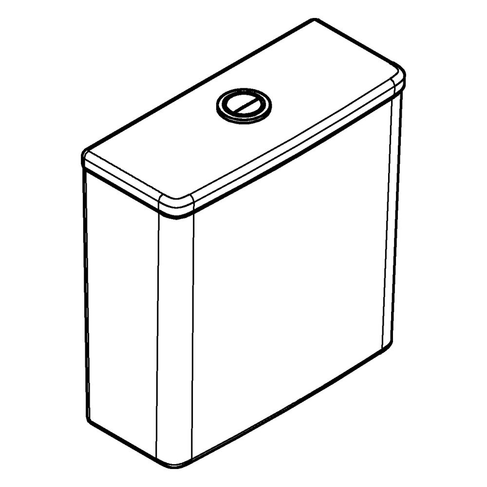 Grohe Aufsatzspülkasten Euro Keramik, Anschluss von unten, Alpinweiß, 102503SH00... GROHE-102503SH00 4067393022053 (Abb. 2)
