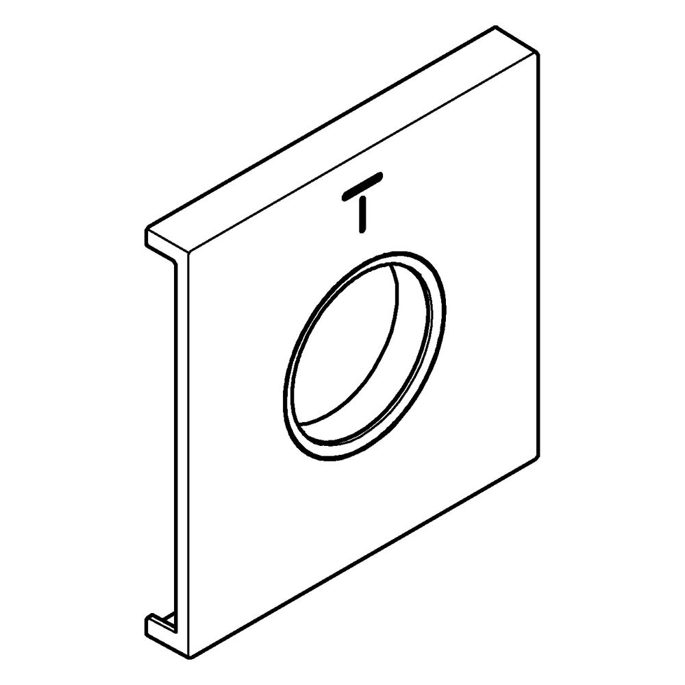 Grohe Grohtherm Aqua Tiles Metallplatte, Symbol Kopfbrause 4 für Grohtherm Aqua Tiles... GROHE-107172DA00 4067393075585 (Abb. 2)