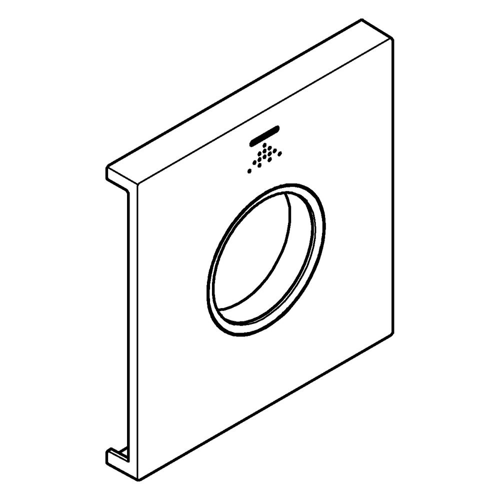Grohe Grohtherm Aqua Tiles Metallplatte, Symbol Kopfbrause 5, für Grohtherm Aqua Tile... GROHE-107173DL00 4067393075684 (Abb. 2)