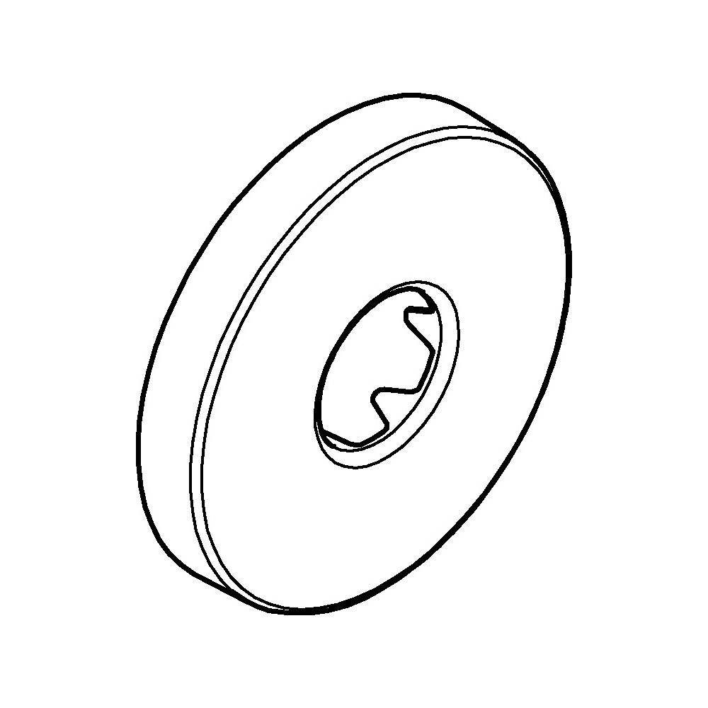 Grohe Rosette Hard Graphite gebürstet, Außendurchmesser 65mm, Innendurchmesser 20,8mm, ... GROHE-11741AL0 4005176674259 (Abb. 2)