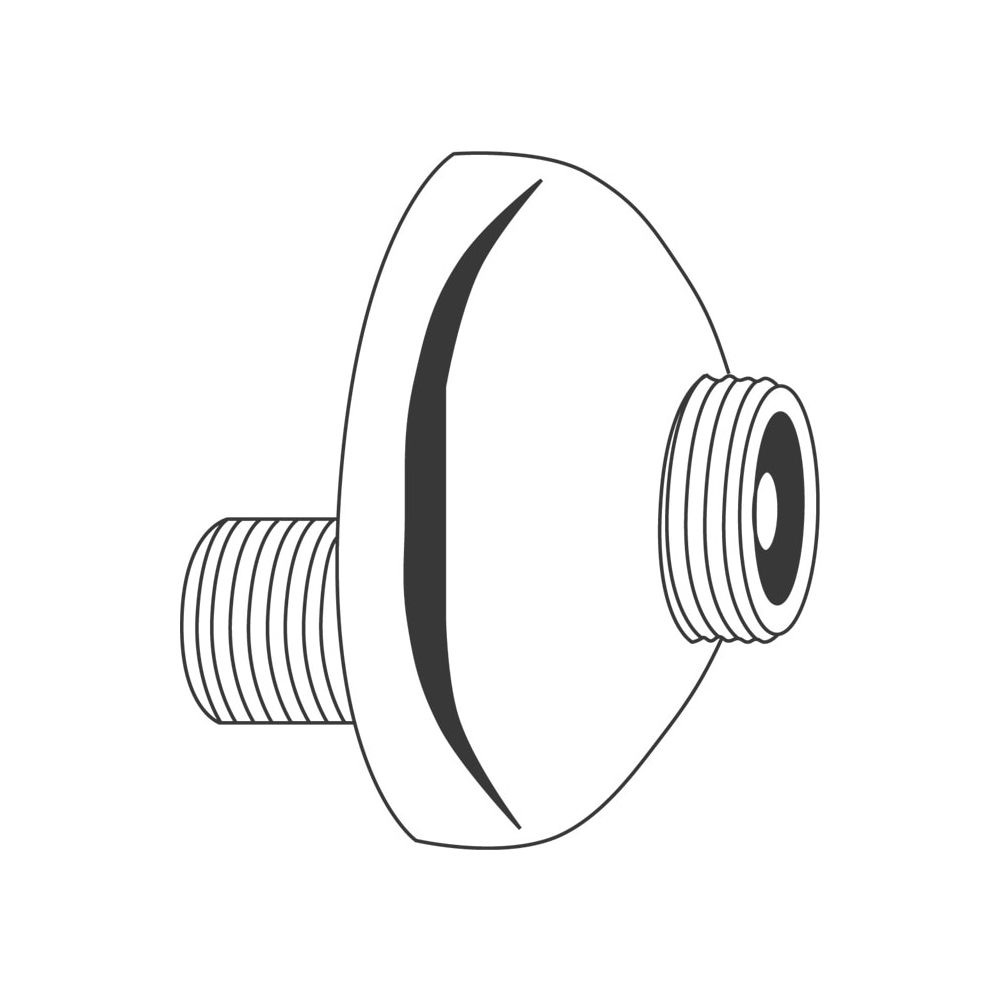 Grohe S-Anschluss, verstellbar 12,5mm, 1/2" x 3/4", Weiß, 12076L00... GROHE-12076L00  (Abb. 2)