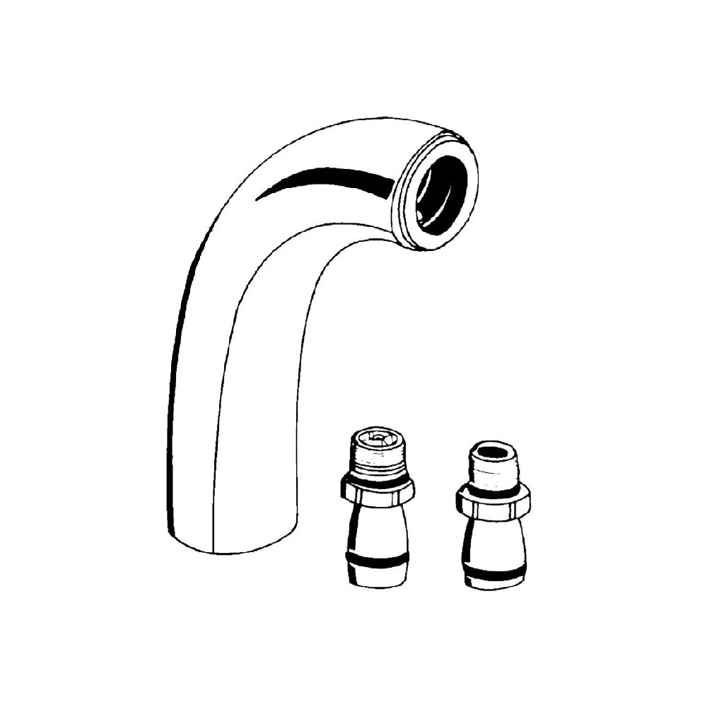 Grohe Standanschluss, 1/2", 100mm Ausladung, 150mm Höhe, StarLight, 12091BE0... GROHE-12091BE0  (Abb. 2)