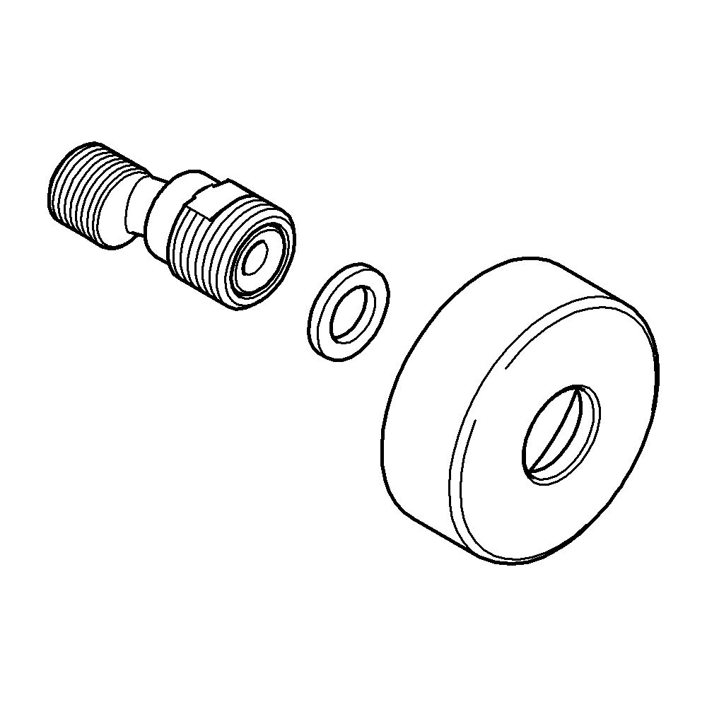 Grohe S-Anschluss, 1/2" x 3/4", Verstellbarkeit 7,5mm, Phantom Black, 12662KF0... GROHE-12662KF0 4005176729812 (Abb. 2)