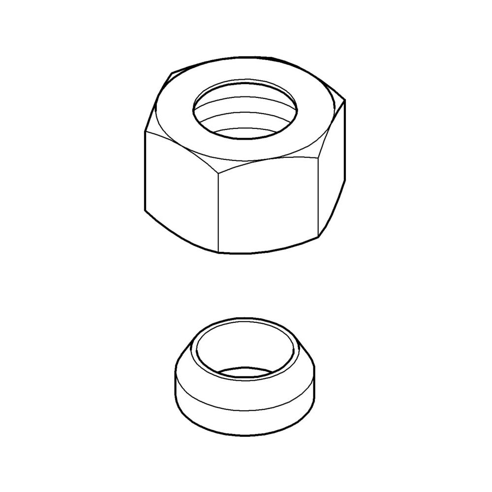 Grohe Verschraubung 3/8" x D 10mm, Edelmessing, 12914Z00... GROHE-12914Z00  (Abb. 2)