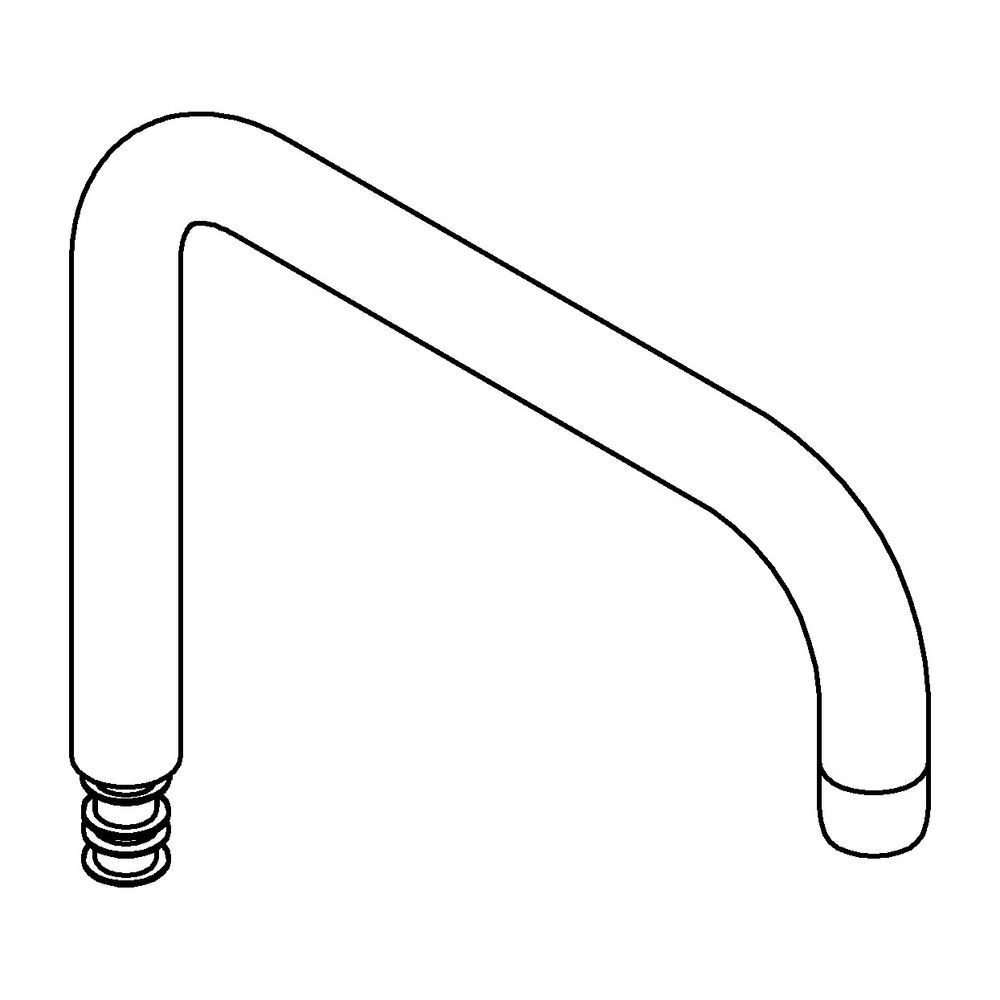 Grohe Auslauf Hard Graphite gebürstet, für Einhand-Spültischbatterie... GROHE-13096AL0 4005176598456 (Abb. 2)
