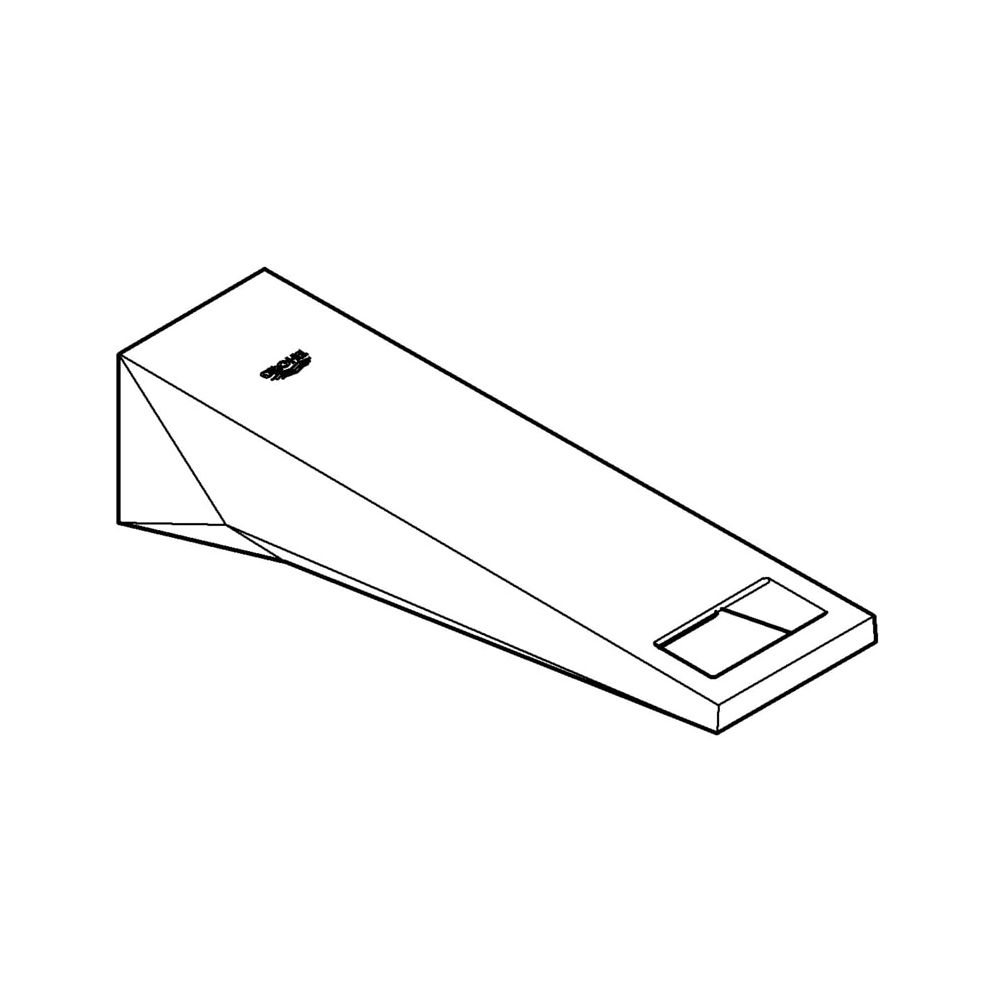 Grohe Allure Wanneneinlauf Brilliant, Wandmontage, Ausladung 161mm, Hard Graphite, 13299A00... GROHE-13299A00  (Abb. 2)