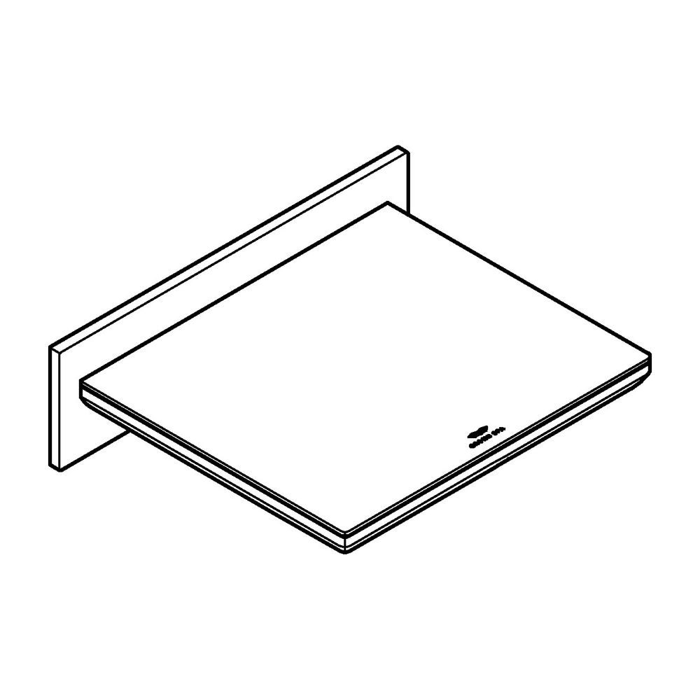 Grohe Allure Schwallauslauf für Wanne/Brause mit Glasplatte, Ausladung 169mm, Superstee... GROHE-13317DC1 4005176954092 (Abb. 2)