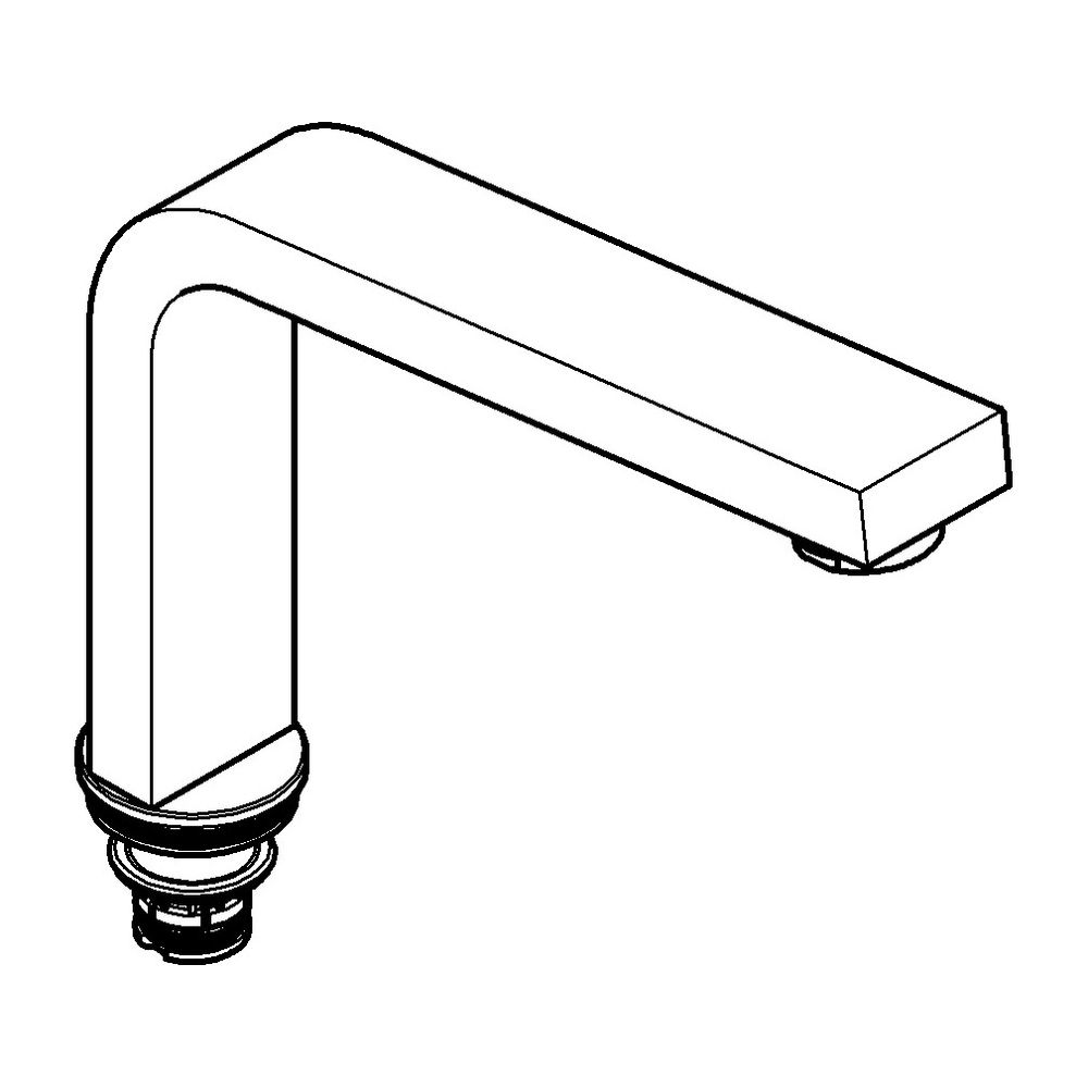 Grohe Auslauf Supersteel, Länge 150mm, schwenkbar, mit Mousseur... GROHE-13322DC0 4005176618819 (Abb. 1)