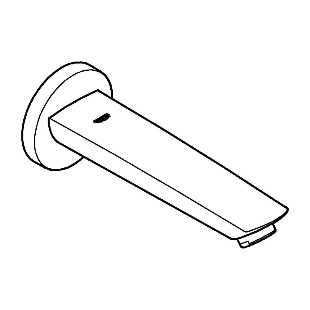 Grohe Eurosmart Wanneneinlauf Wandmontage Ausladung 171mm Mattschwarz, Außengewinde 1/... GROHE-134482433 4067393017103 (Abb. 2)