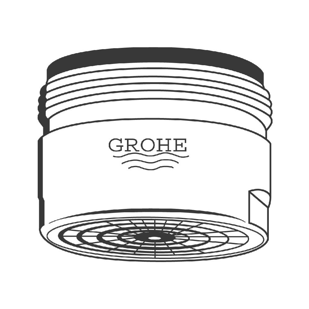 Grohe Mousseur Strahlregler, Außengewinde M28x1, Durchflussklasse C, 30l/min bei 3 bar, Rose Perl, 1... GROHE-13927MM0  (Abb. 2)
