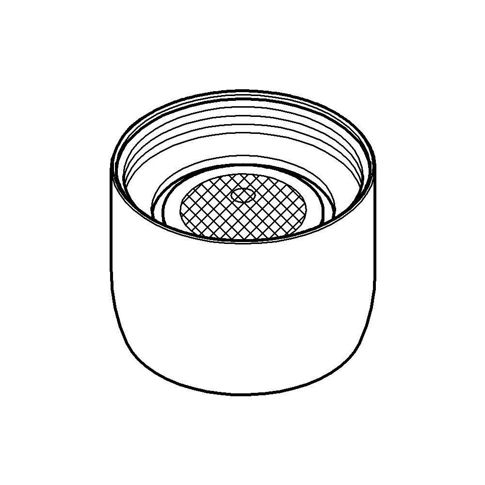 Grohe Mousseur, Innengewinde, M22x1, Durchflussklasse A, 13,5-15,0l/min, Hard Graphite ... GROHE-13928AL0 4005176598463 (Abb. 2)