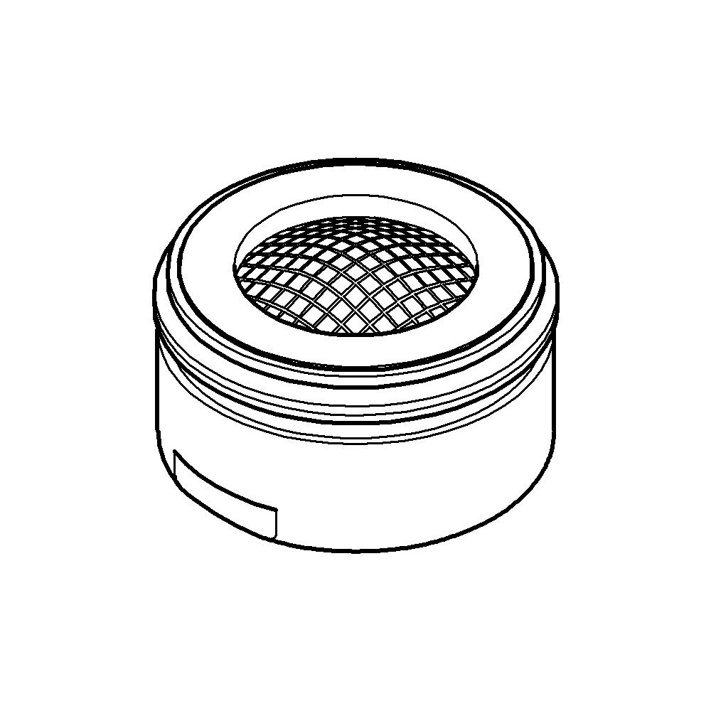 Grohe Mousseur M24x1, Hard Graphite gebürstet... GROHE-13952AL0 4005176618864 (Abb. 2)