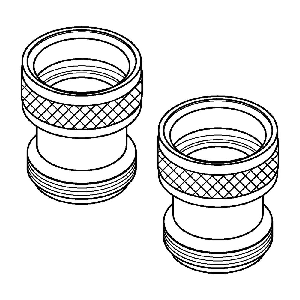 Grohe Rückflussverhinderer, AG 1/2" x IG 1/2", Long-Life Oberfläche, Chrom, 1416500M... GROHE-1416500M 4005176006043 (Abb. 3)
