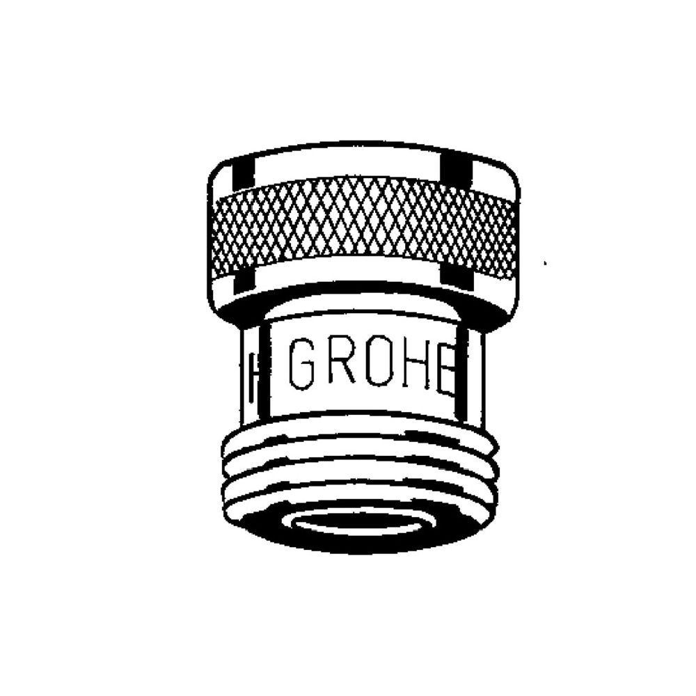 GROHE Rückflussverhinderer 14165 AG 1/2" IG 1/2" 2 Stück chrom... GROHE-1416500M 4005176006043 (Abb. 2)