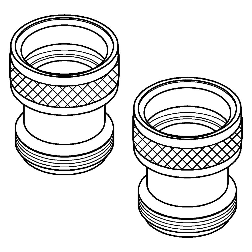 Grohe Rückflussverhinderer, AG 1/2" x IG 1/2", Long-Life Oberfläche, Warm Sunset gebürs... GROHE-14165DLM 4067393039389 (Abb. 2)