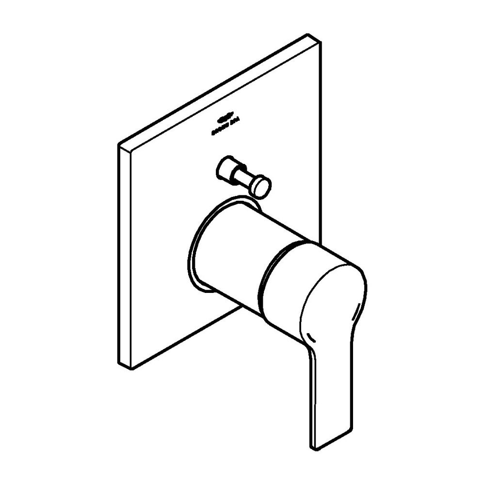 Grohe Allure Einhand-Wannenbatterie, Warm Sunset, Fertigmontageset für Rapido SmartBox... GROHE-19315DA1 4005176514050 (Abb. 2)
