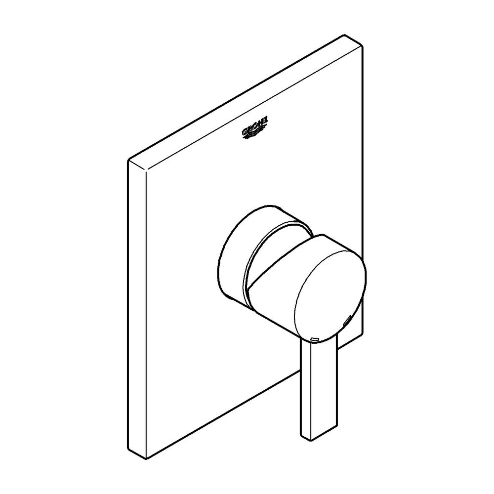 Grohe Allure Einhand-Brausebatterie Fertigmontageset Unterputz, Wandmontage, verdeckte ... GROHE-19317000 4005176821806 (Abb. 2)