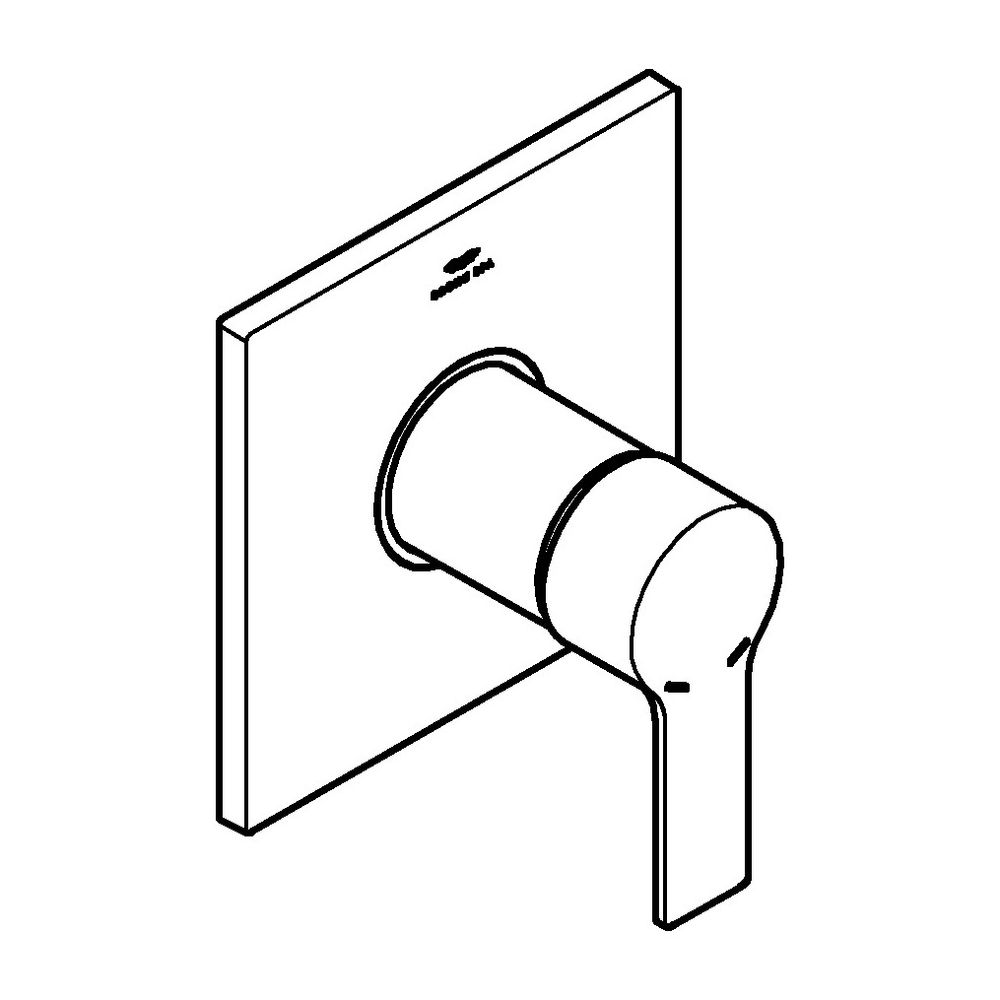 Grohe Allure Einhand-Brausebatterie, Fertigmontageset für Rapido SmartBox, verdeckte Be... GROHE-19317GN1 4005176513572 (Abb. 8)
