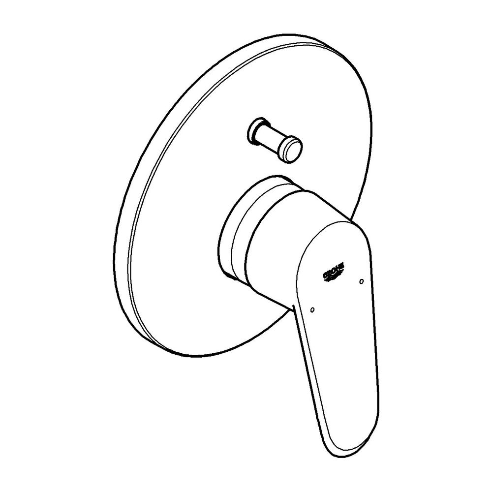 Grohe Eurodisc Cosmopolitan Einhand-Wannenbatterie Fertigmontageset für, Chrom, 1954800... GROHE-19548002 4005176887840 (Abb. 2)