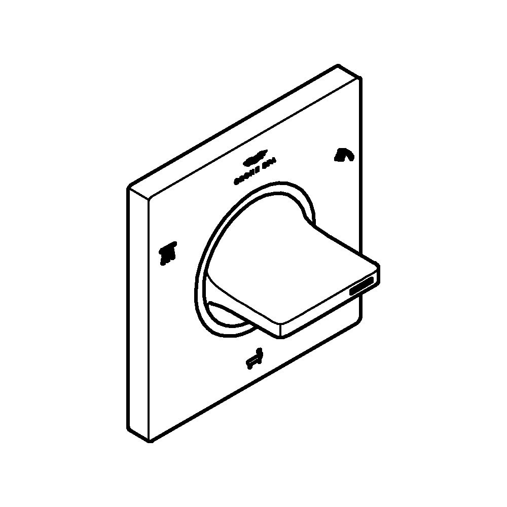 Grohe Allure 3-Wege Umstellung, Fertigmontageset für 29 033, Satin Graphite, 19590MG1... GROHE-19590MG1 4005176947209 (Abb. 2)