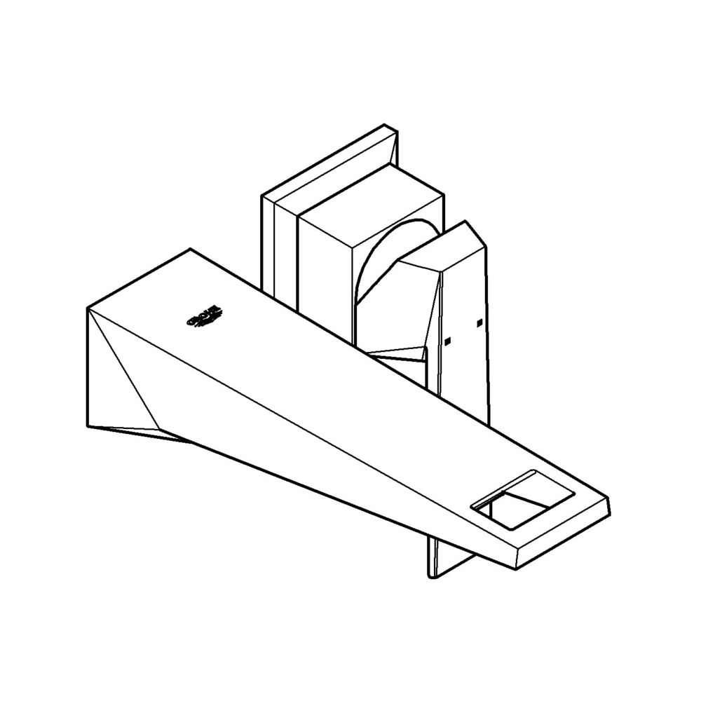 Grohe Allure Brillant 2-Loch-Waschtischbatterie, Fertigmontageset, Ausladung 161mm, Hard Graphite, 1... GROHE-19781A00  (Abb. 2)