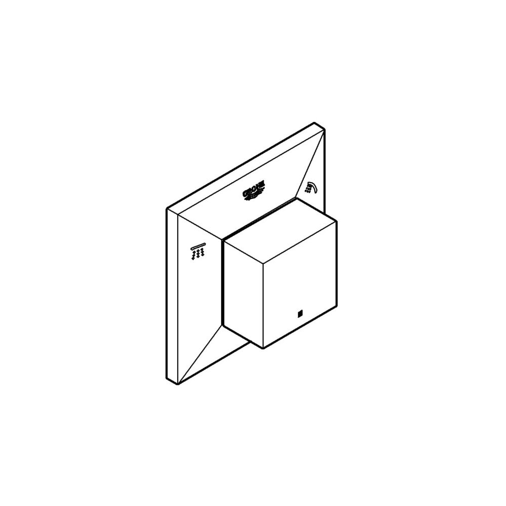 Grohe Allure Brilliant 5-Wege-Umstellung, Fertigmontageset für 29 033, Hard Graphite, 19798A00... GROHE-19798A00  (Abb. 2)