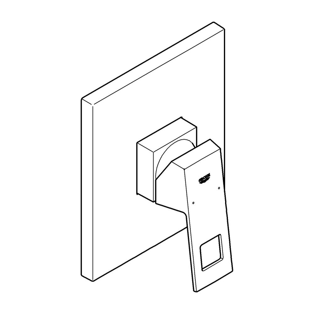 Grohe Eurocube UP-Einhand-Brausebatterie, Fertigmontageset für Rapido E, Chrom, 1989800... GROHE-19898000 4005176901300 (Abb. 2)