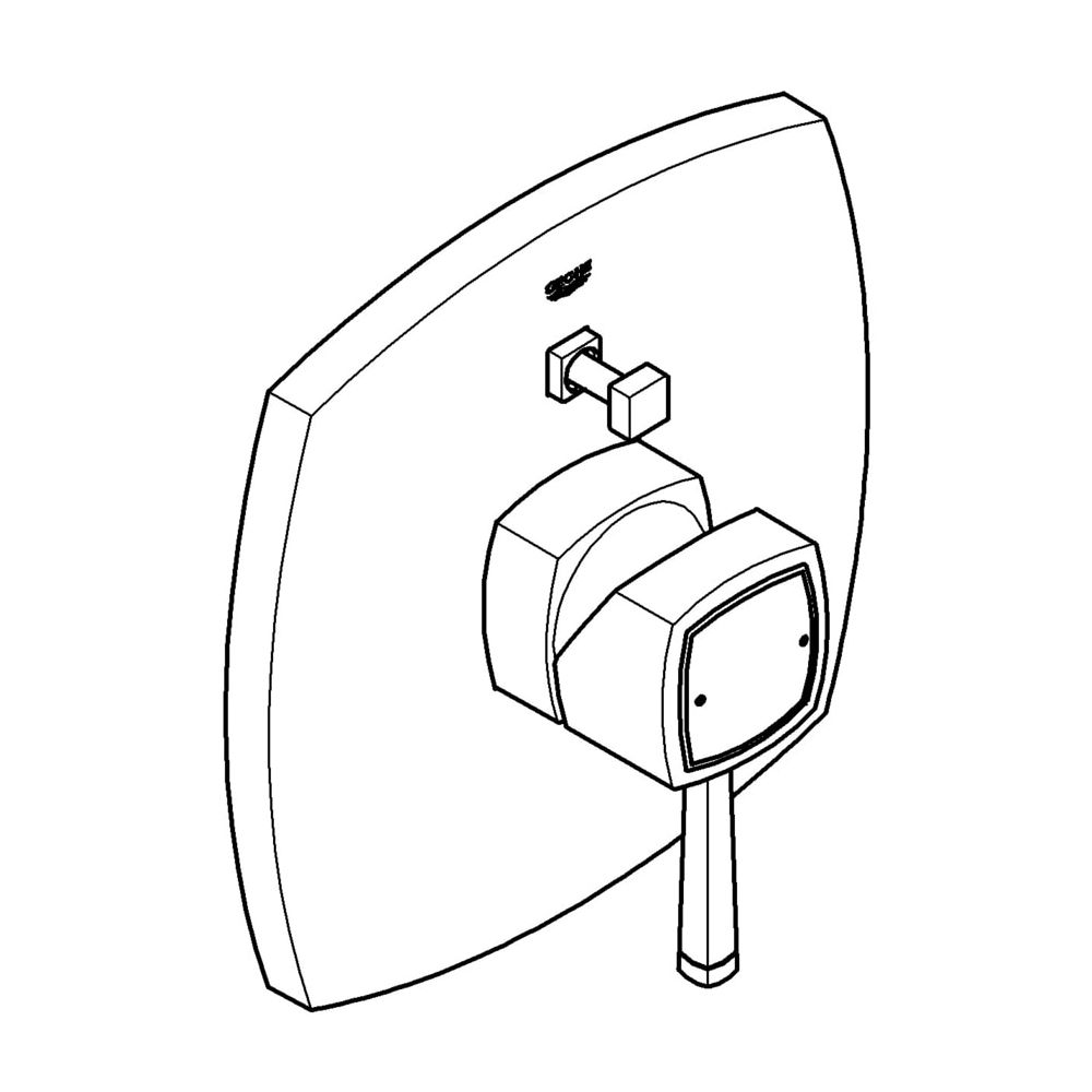 Grohe Grandera Einhand-Wannenbatterie, Fertigmontageset für Rapido E, Chrom/Gold, 19920... GROHE-19920IG0 4005176924156 (Abb. 2)