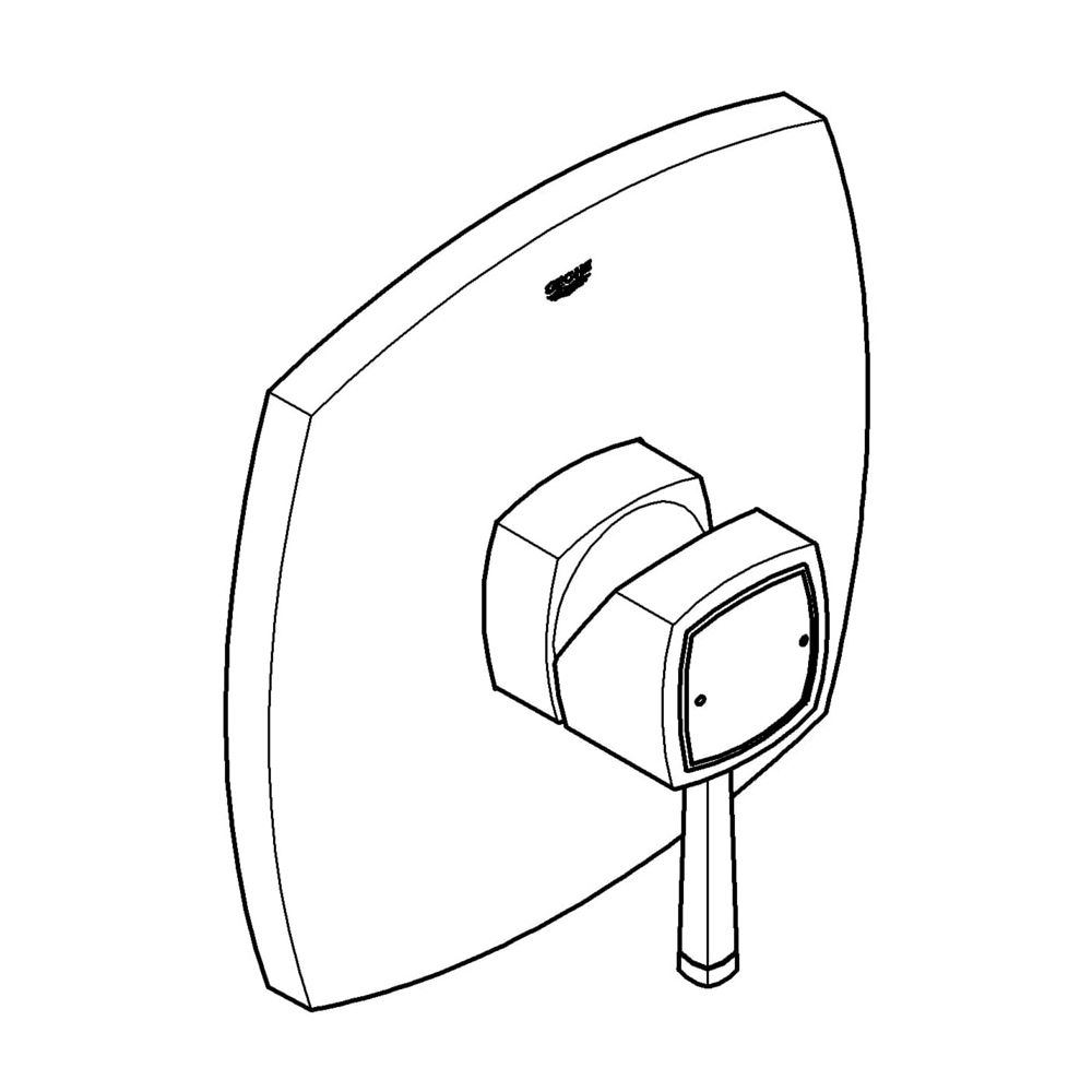 Grohe Grandera Einhand-Brausebatterie, Fertigmontageset für Rapido E, Chrom, 19932000... GROHE-19932000 4005176930713 (Abb. 2)