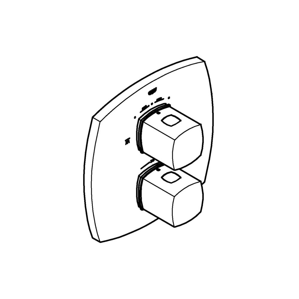 Grohe Grandera Thermostat-Brausebatterie, Fertigmontageset für Rapido T, mit integrierter 2-Wege-Ums... GROHE-19937IG0  (Abb. 2)