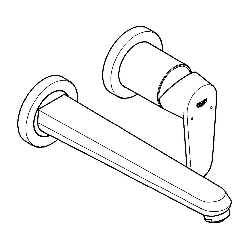 Grohe Eurodisc Cosmopolitan 2-Loch-Waschtischbatterie chrom 19974002 Wandmontage... GROHE-19974002 4005176305948 (Abb. 2)