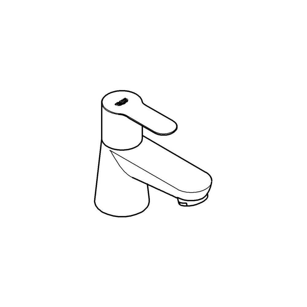 Grohe BauEdge Waschtisch-Standventil, 1-Loch-Montage, 5,7l/min, Chrom, 20421000... GROHE-20421000 4005176934353 (Abb. 2)