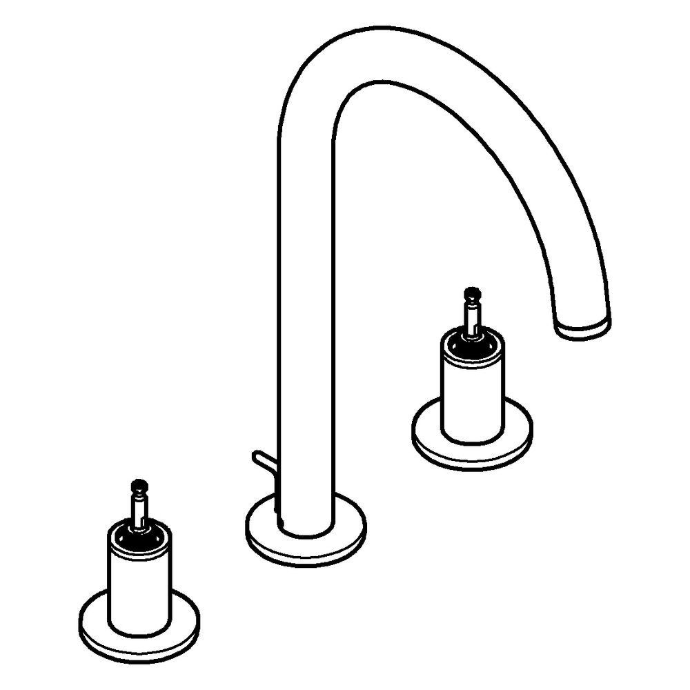 Grohe Atrio Private Collection 3-Loch-Waschtischbatterie, für Hebelgriffe, Zugstangen-A... GROHE-20593KF0 4067393056942 (Abb. 2)