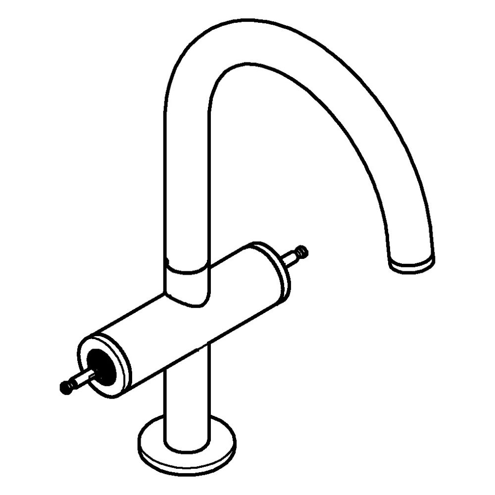 Grohe Atrio Private Collection Waschtisch-Einlochbatterie, L-Size, für Hebelgriffe, Zug... GROHE-21134MG0 4005176944208 (Abb. 2)