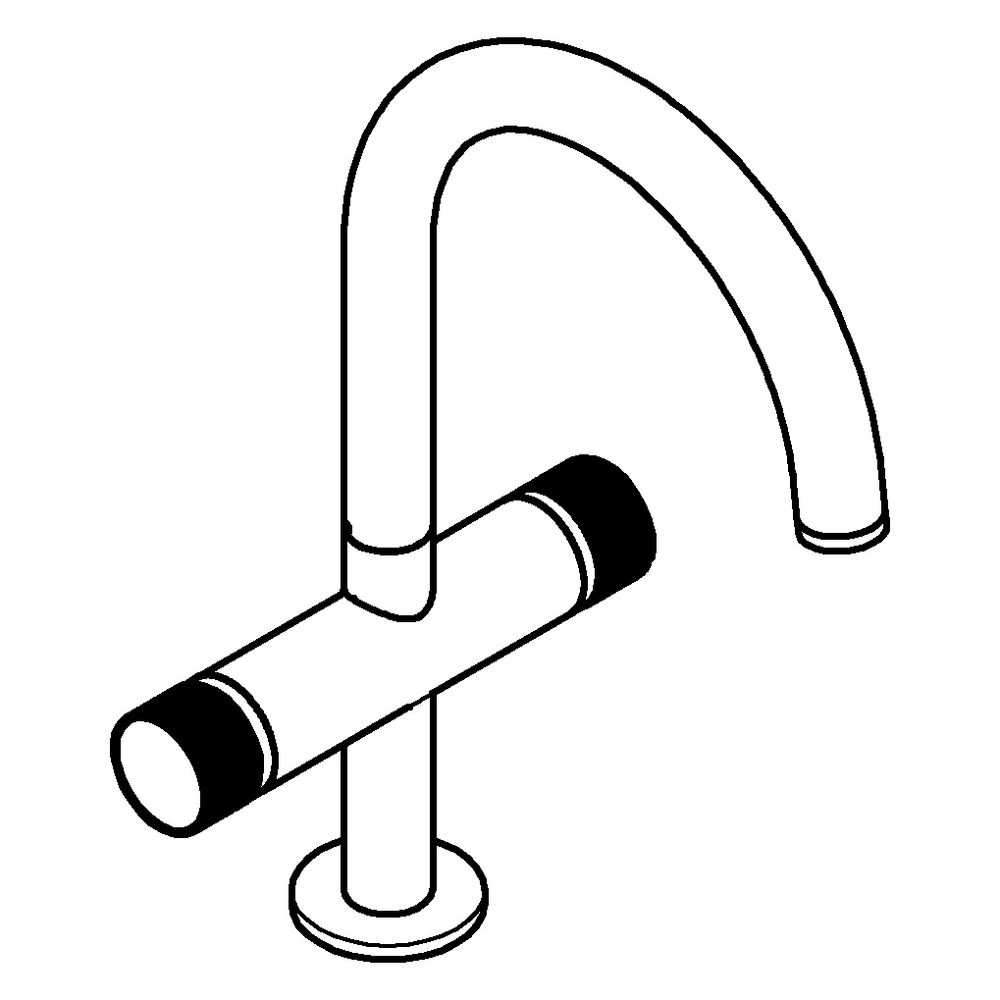 Grohe Atrio Private Collection Waschtisch-Einlochbatterie, L-Size, Knopfbetätigung, Pus... GROHE-21138MG0 4005176944222 (Abb. 2)
