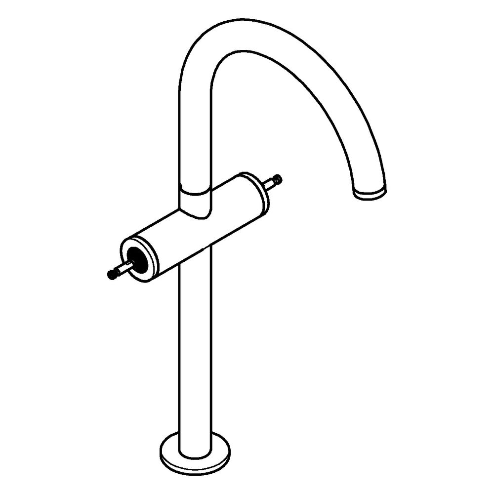 Grohe Atrio Private Collection Waschtisch-Einlochbatterie, XL-Size, für Hebelgriffe, Pu... GROHE-21140MS0 4005176946639 (Abb. 2)