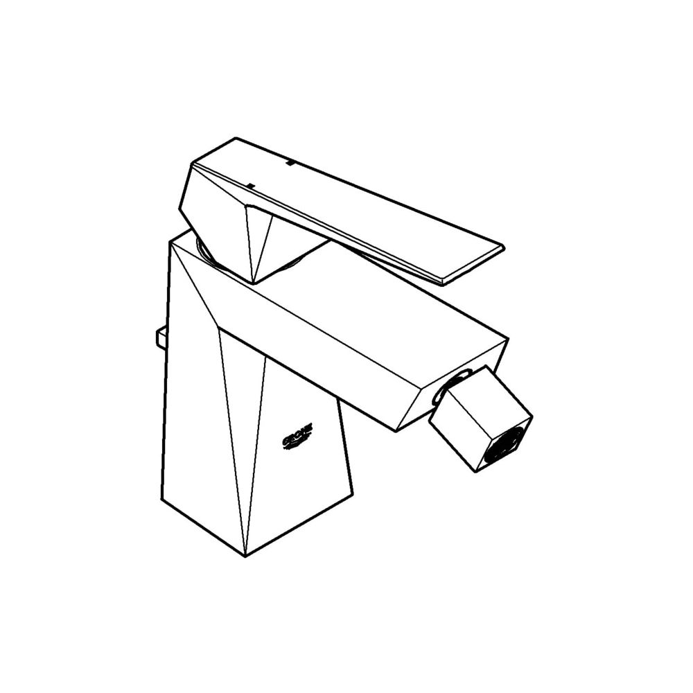 Grohe Allure Brilliant Einhand-Bidetbatterie 1/2", Hard Graphite, 23117A00... GROHE-23117A00  (Abb. 2)