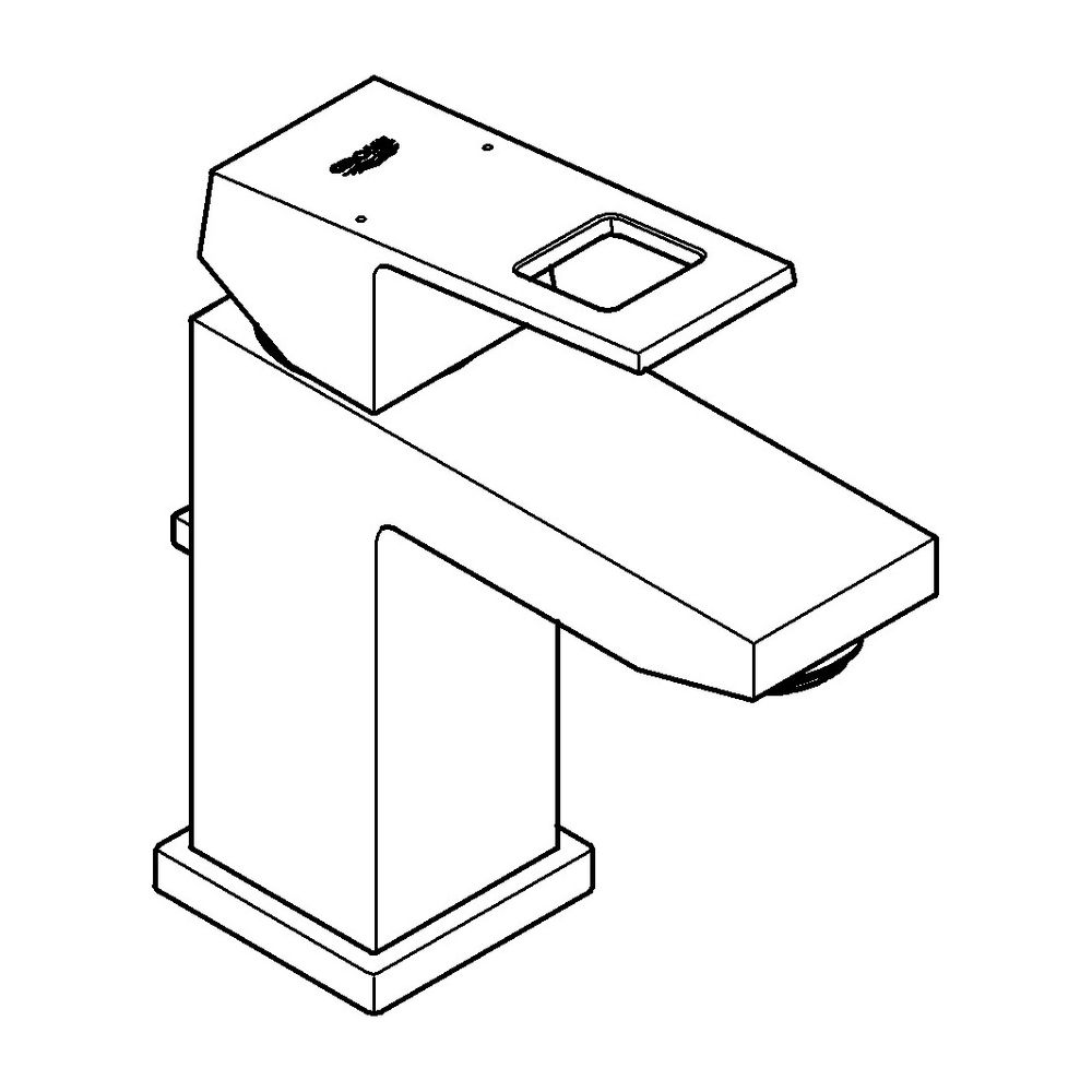 Grohe Eurocube Einhand-Waschtischbatterie, S-Size, 1 1/4" Zugstangen-Garnitur, Superst... GROHE-23127DC0 4005176524967 (Abb. 11)