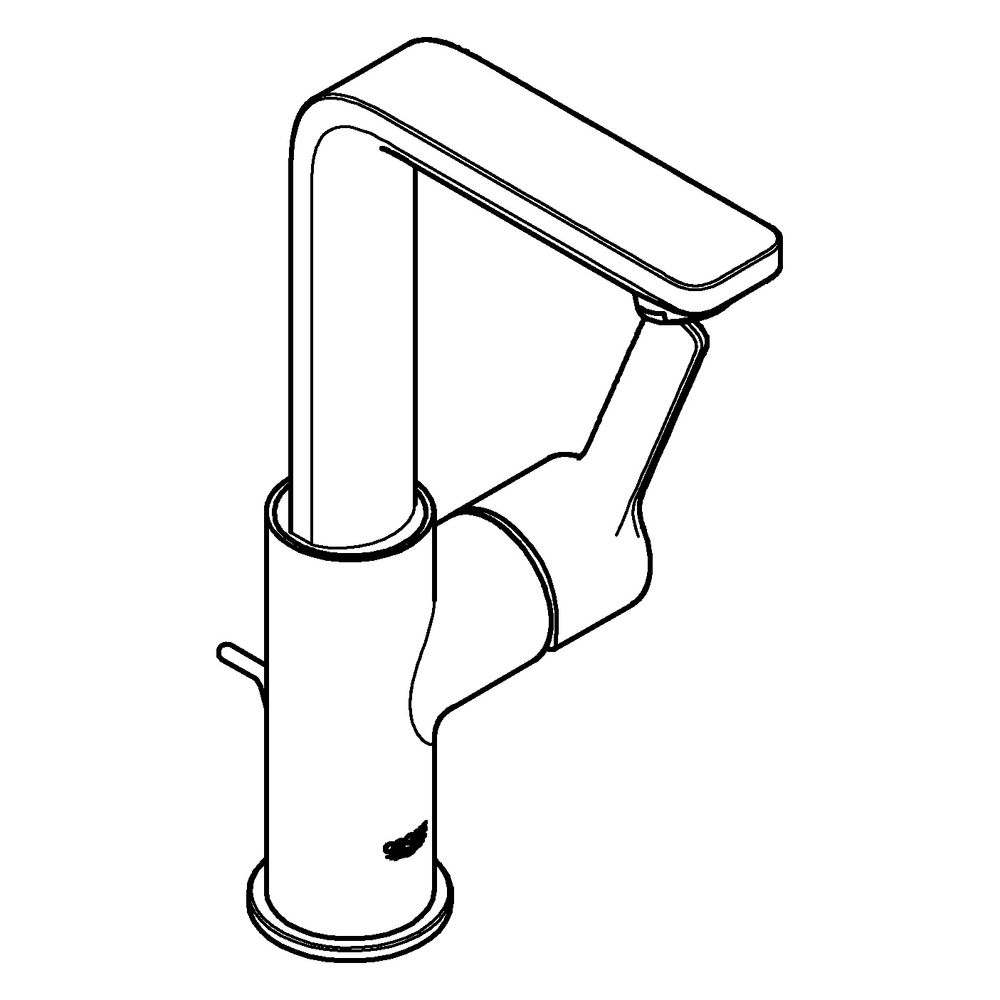 Grohe Lineare Einhand-Waschtischbatterie, L-Size, 1-Loch-Montage, Schwenkauslauf, Zugs... GROHE-232962431 4067393081746 (Abb. 2)