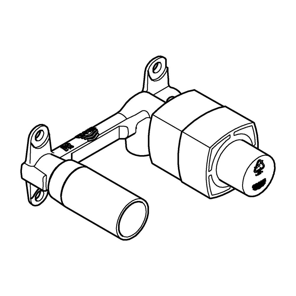 Grohe 1-Loch-Einhand-Unterputz-Einbaukörper für 2-Loch-Waschtischbatterien, 23319000... GROHE-23319000 4005176931192 (Abb. 7)